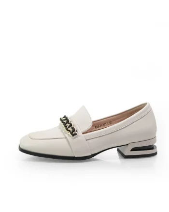 Pantofi  2601547 din piele naturala, Bej