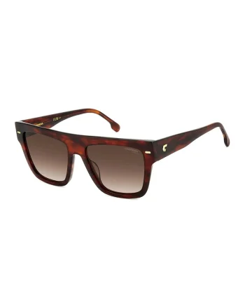 Ochelari de soare patrati cu rama cu aspect tortoise, Negru/Caramiziu inchis
