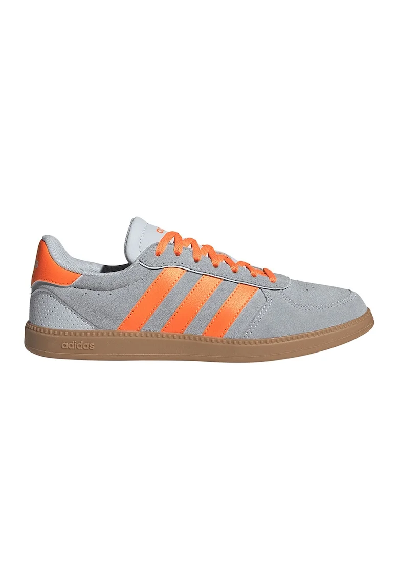Pantofi sport Breaknet Sleek cu logo, Gri deschis/Portocaliu/Albastru pal