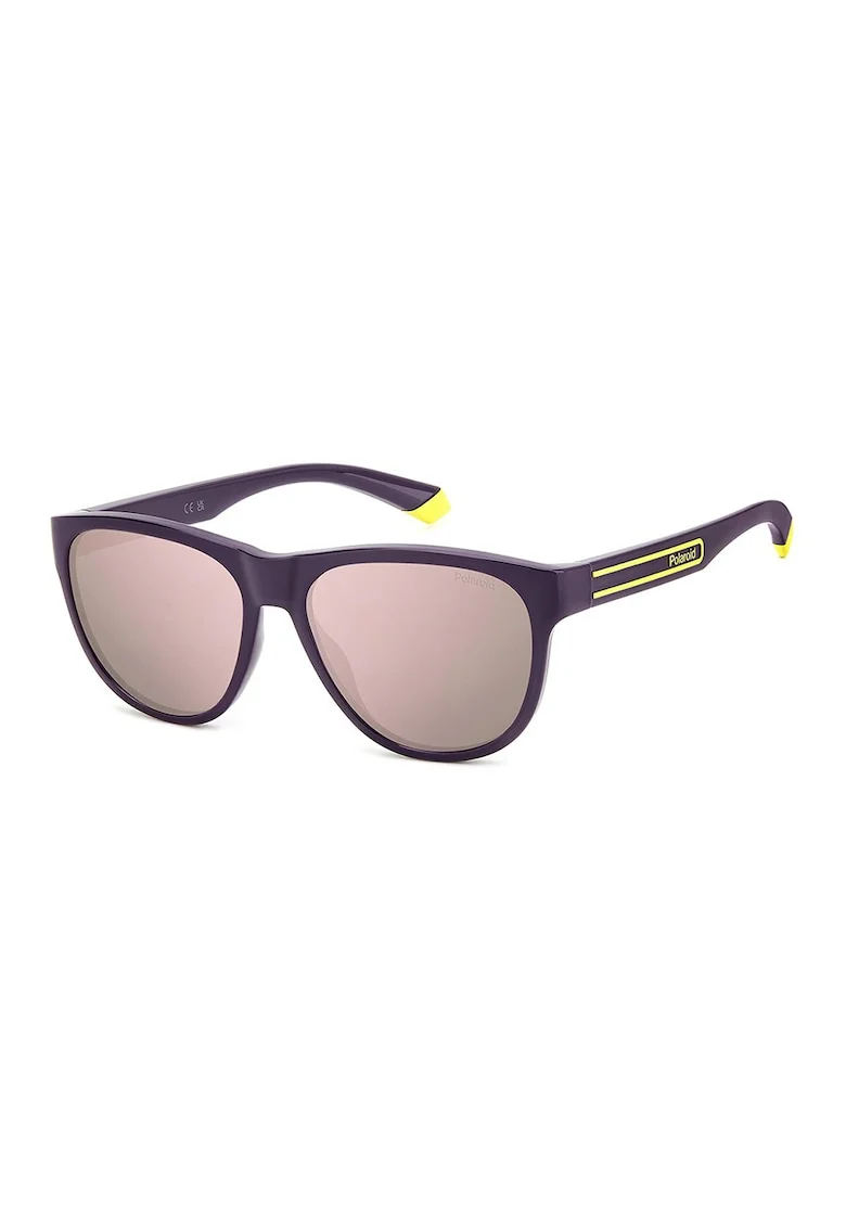 Ochelari de soare unisex, lentile polarizate, Lila pal/Violet inchis