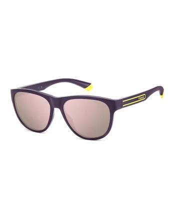 Ochelari de soare unisex, lentile polarizate, Lila pal/Violet inchis