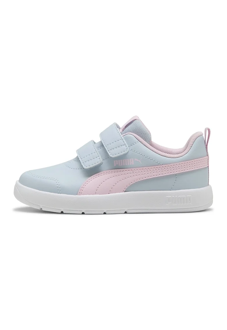 Pantofi sport Courtflex V3 cu velcro, Roz pastel/Albastru glaciar
