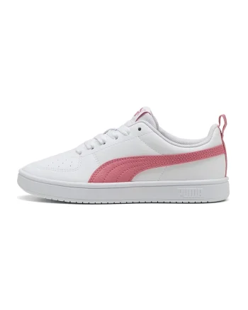 Pantofi sport Rickie low-cut din piele ecologica cu perforatii, Rosu stins/Alb murdar