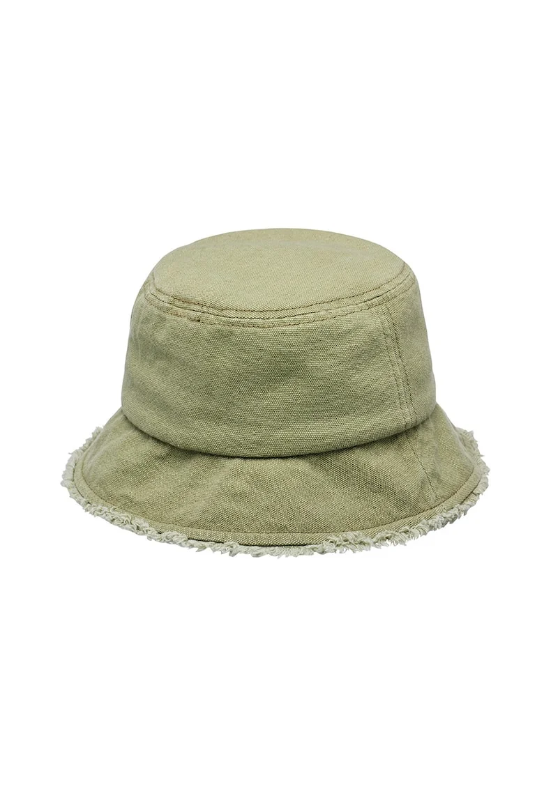 Palarie bucket cu terminatii nefinisate, Kaki