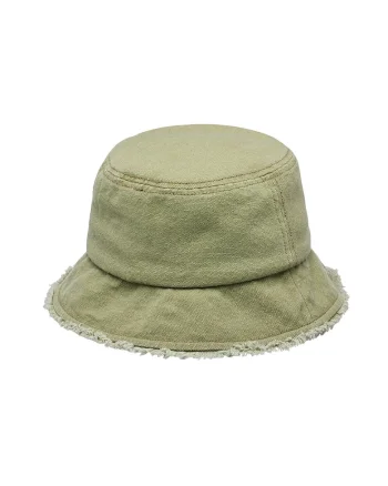 Palarie bucket cu terminatii nefinisate, Kaki