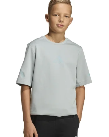 Tricou cu logo pe piept ZNE, Verde feriga