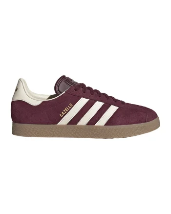 Pantofi sport Gazelle din piele intoarsa, Maro cognac/Alb fildes
