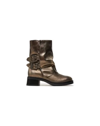 Ghete dama  304364990, Piele naturala, 36 EU, Auriu