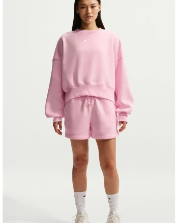 Bluza de trening lejera cu maneci cazute Phoenix, Roz pastel