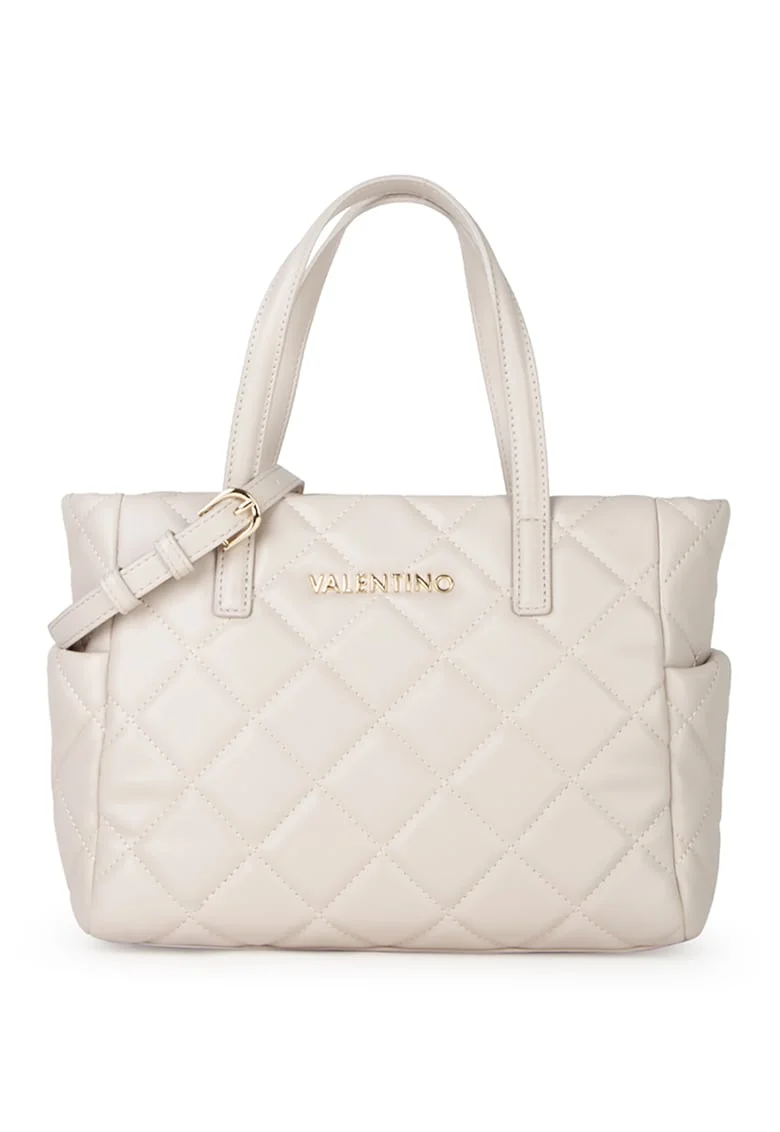 Geanta dama,  100% poliuretan, UNI, VBS3KK36ROCARINA, Alb murdar, 22x28x14