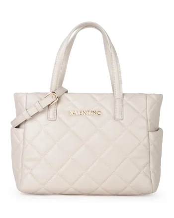 Geanta dama,  100% poliuretan, UNI, VBS3KK36ROCARINA, Alb murdar, 22x28x14
