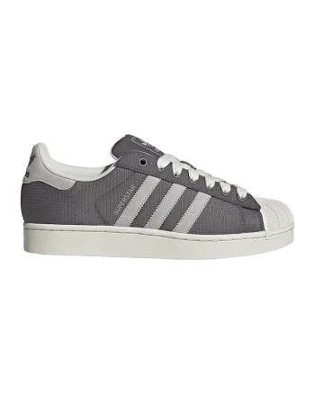 Pantofi sport Superstar II de piele intoarsa, Alb murdar/Gri inchis