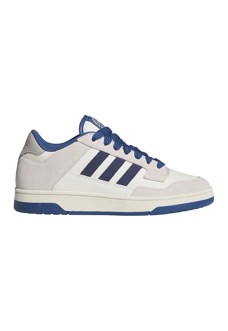 Pantofi sport Rapid Court cu garnituri din piele intoarsa, Gri/Albastru inchis/Alb murdar