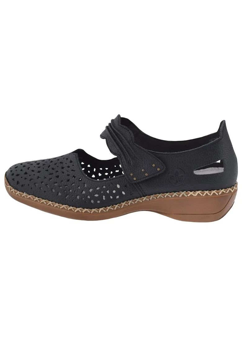 Pantofi dama, din piele naturala, marca  41399-14-42-22, bleumarin, Bleumarin