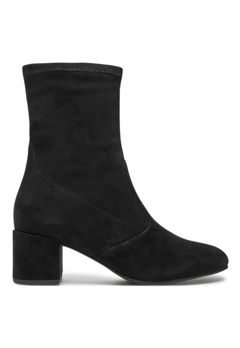 Ghete dama Hogl, 304493263, Piele naturala, Negru, Negru