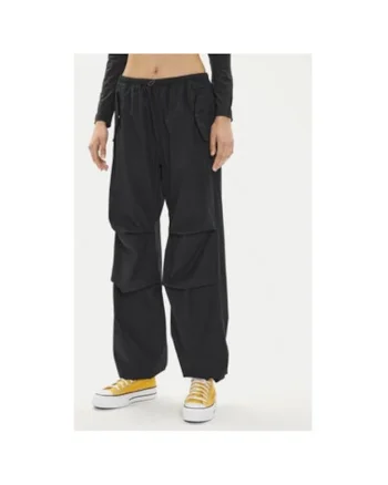 Pantaloni dama,  304113345, Bumbac, Negru, Negru