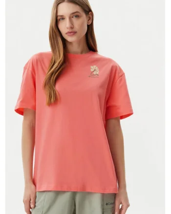 Tricou dama,  304694707, Bumbac organic, Roz, Roz