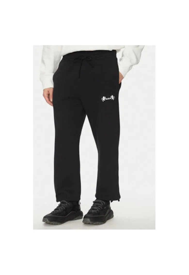 Pantaloni barbati,  305365682, Bumbac, Negru, Negru