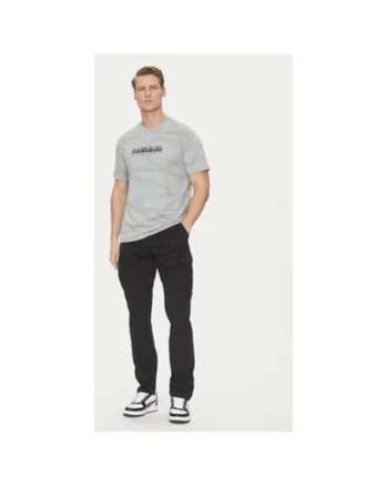 Pantaloni barbati,  305102232, Bumbac, Gri, Gri