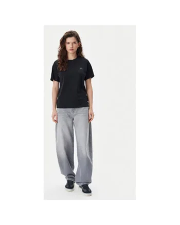 Tricou dama,  305332110, Bumbac, Negru, Negru
