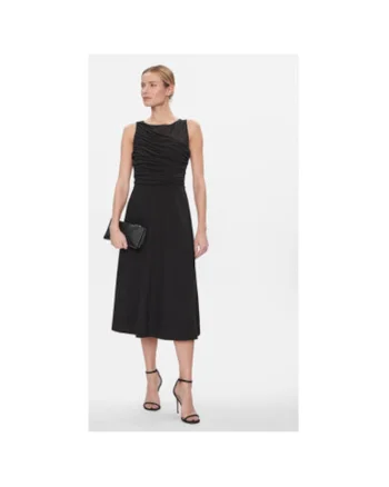 Rochie dama,  303600099, Poliester, Negru, Negru