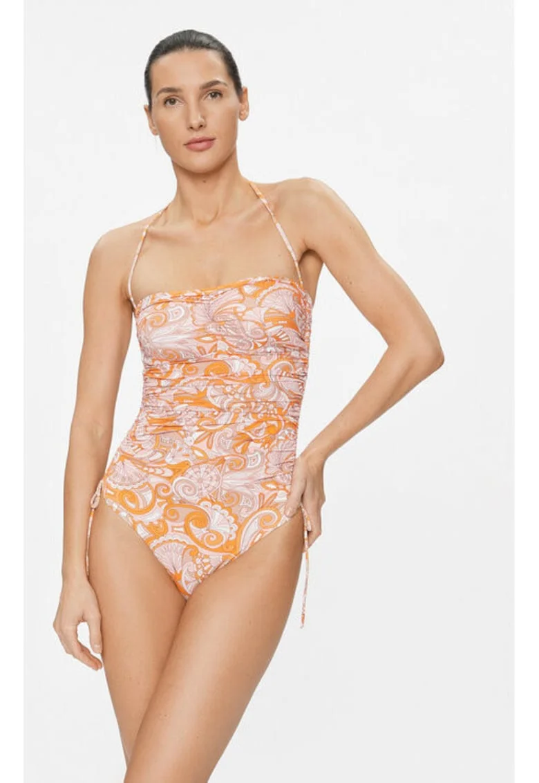 Costum de baie dama,  303700683, Poliamida, Portocaliu, Portocaliu