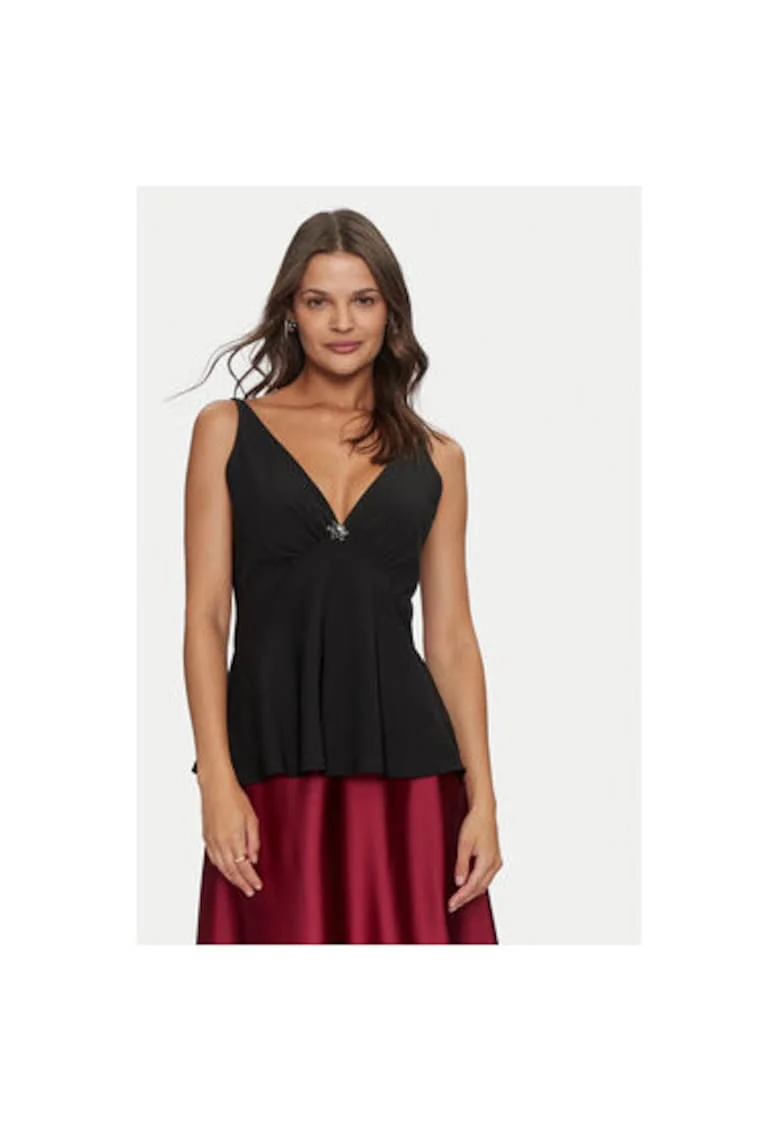 Tricou dama,  304725326, Poliester, Negru, Negru