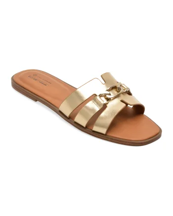Papuci CALL IT SPRING aurii, 13948454, din piele ecologica