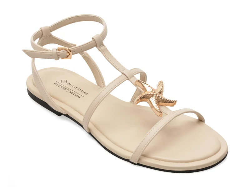 Sandale CALL IT SPRING albe, 14275748, din piele ecologica