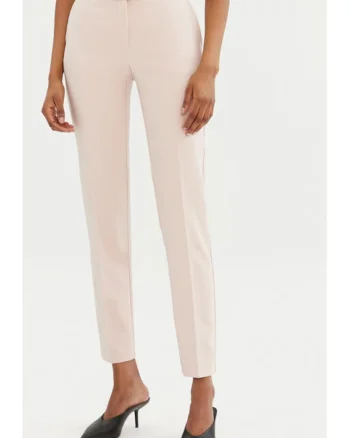 Pantaloni dama,  305266095, Poliester, Roz, Roz