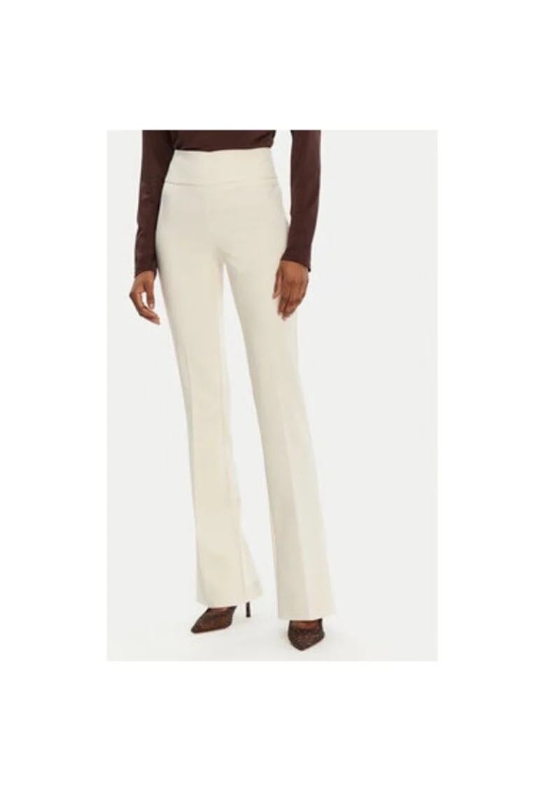 Pantaloni dama,  305264756, Poliester, Bej, Bej