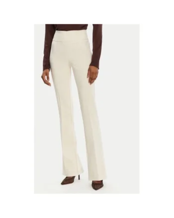 Pantaloni dama,  305264756, Poliester, Bej, Bej