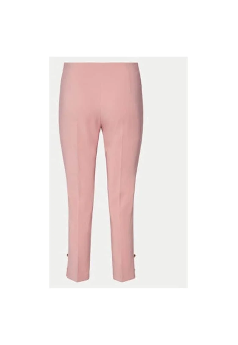 Pantaloni dama,  305264848, Poliester, Roz, Roz