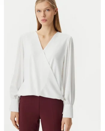 Bluza dama,  305317650, Poliester, Alb, Alb