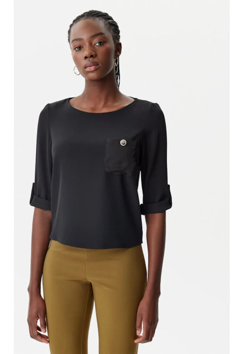 Bluza dama,  305318244, Poliester, Negru, Negru