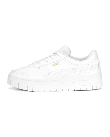 Pantofi sport de piele si piele ecologica Cali Dream, Alb