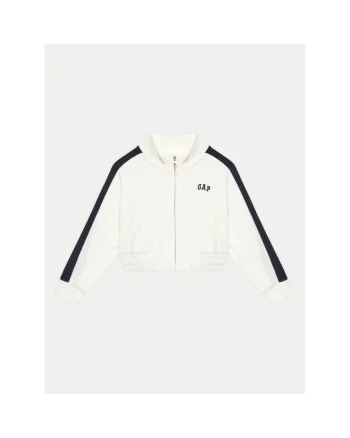Bluza fete,  305289858, Bumbac/Poliester reciclat, 134 CM, Alb