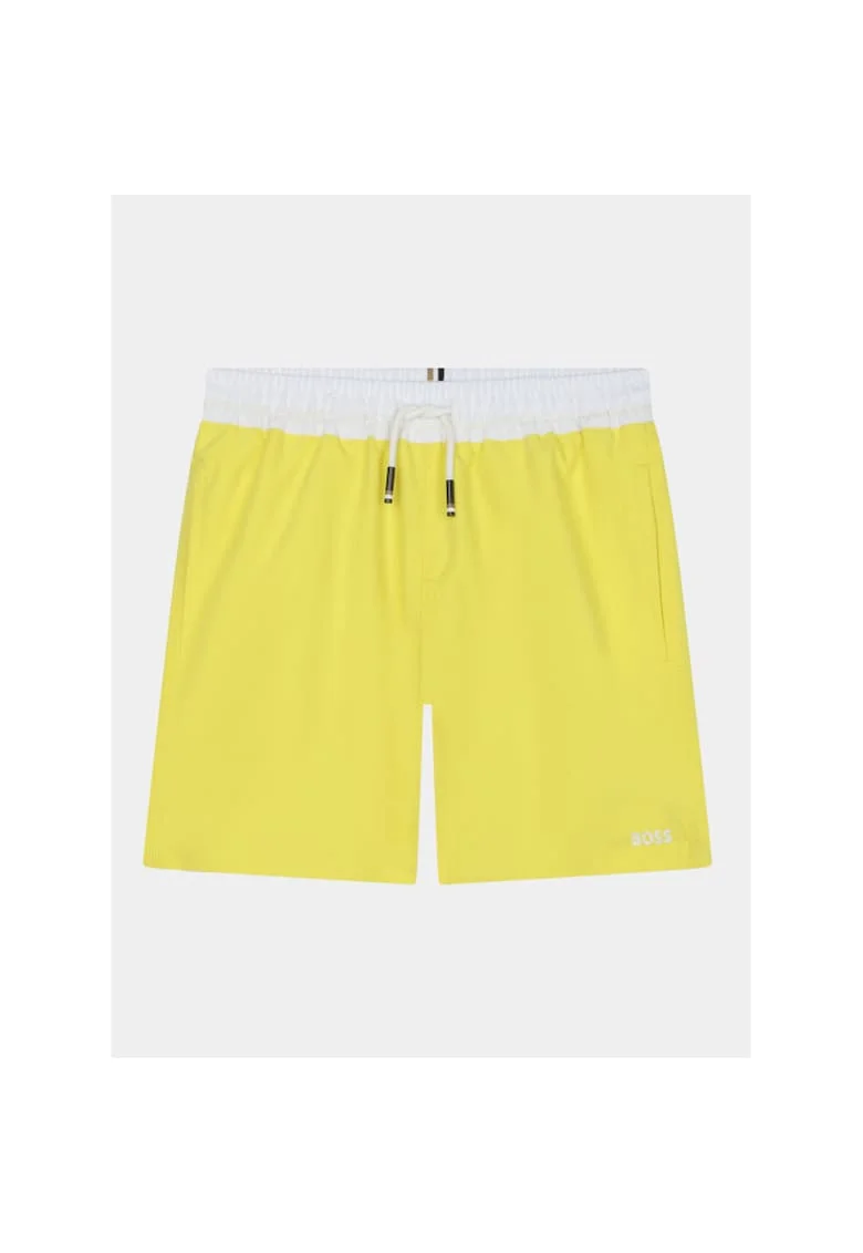 Pantaloni inot baieti,  303627379, Poliester, 116 CM, Galben