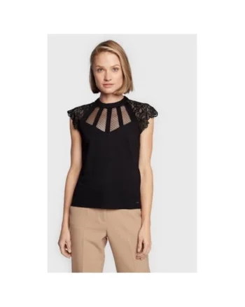 Bluza dama,  301615330, Viscoza/Poliamida, Negru, Negru