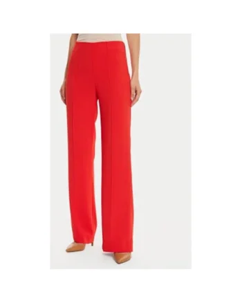 Pantaloni dama,  304480065, Poliester Portocaliu, Portocaliu