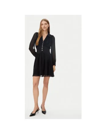 Rochie dama,  305253491, Poliester, Negru, Negru