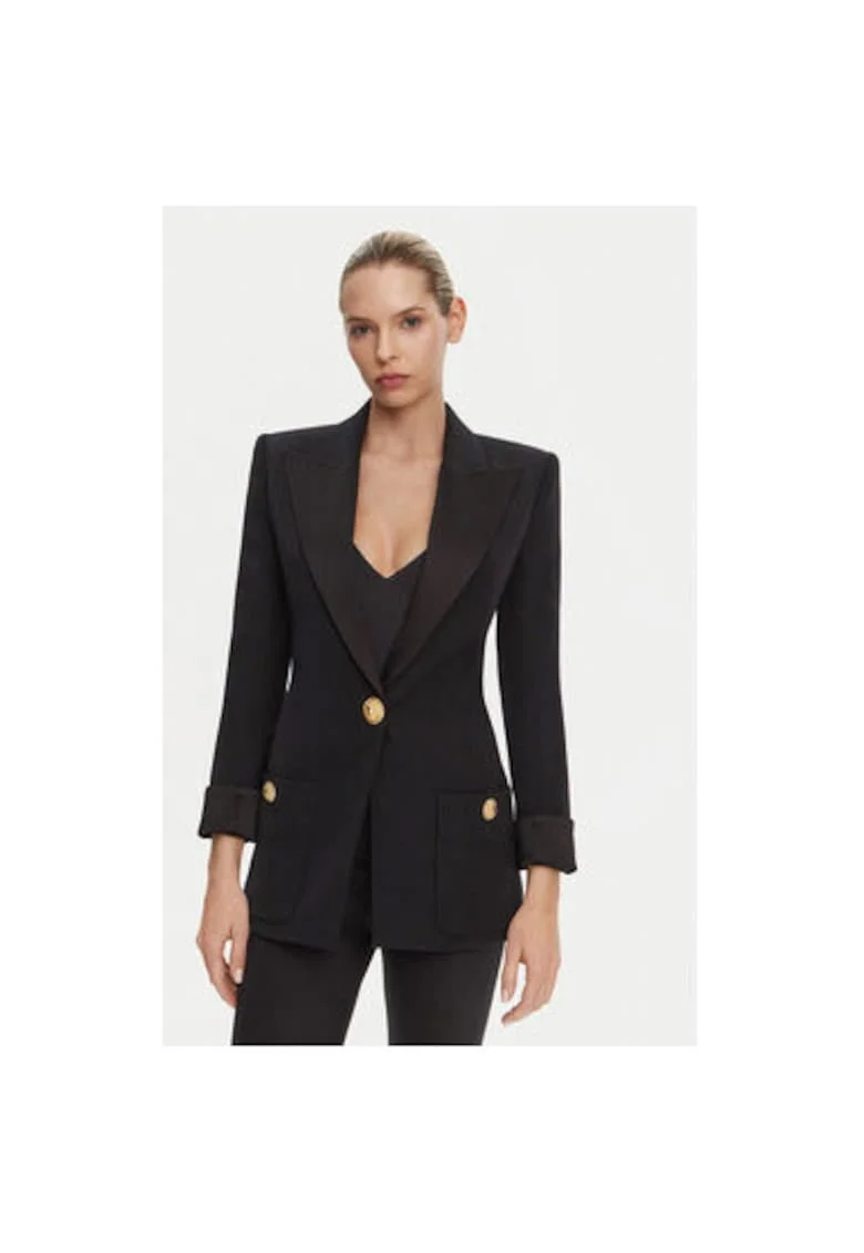 Sacou Dama,  305313867, Lana, Negru, Negru