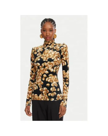 Bluza Dama,  305313447, Poliester, Elastan, Negru, Negru