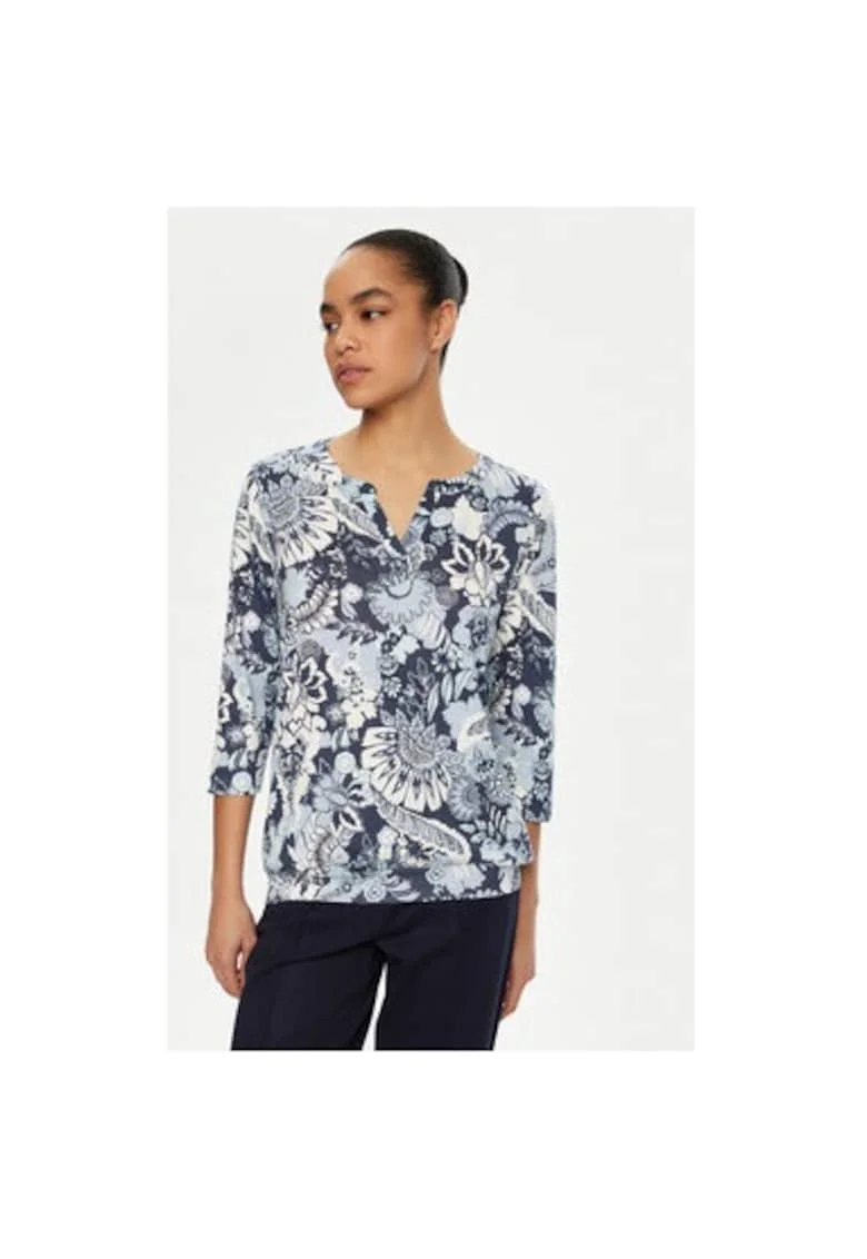 Bluza dama,  305136794, Modal/Bumbac, Albastru, Albastru