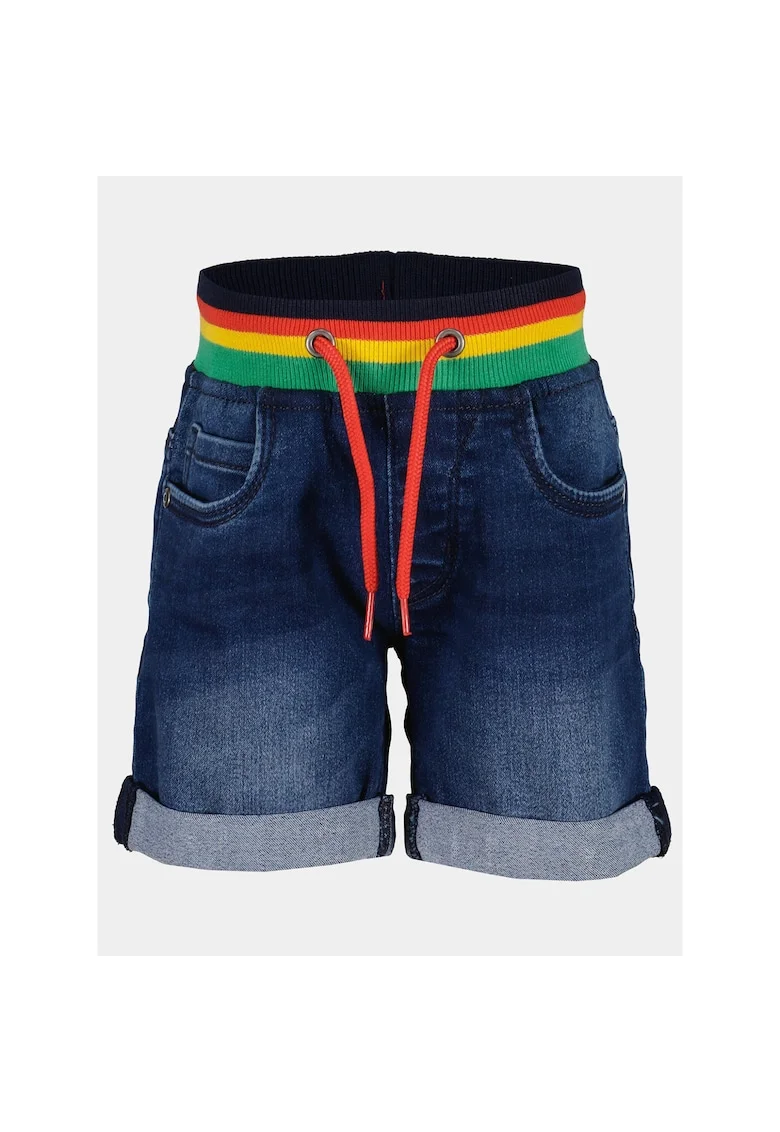 Pantaloni scurti baieti,  303576653, Albastru inchis, Bumbac