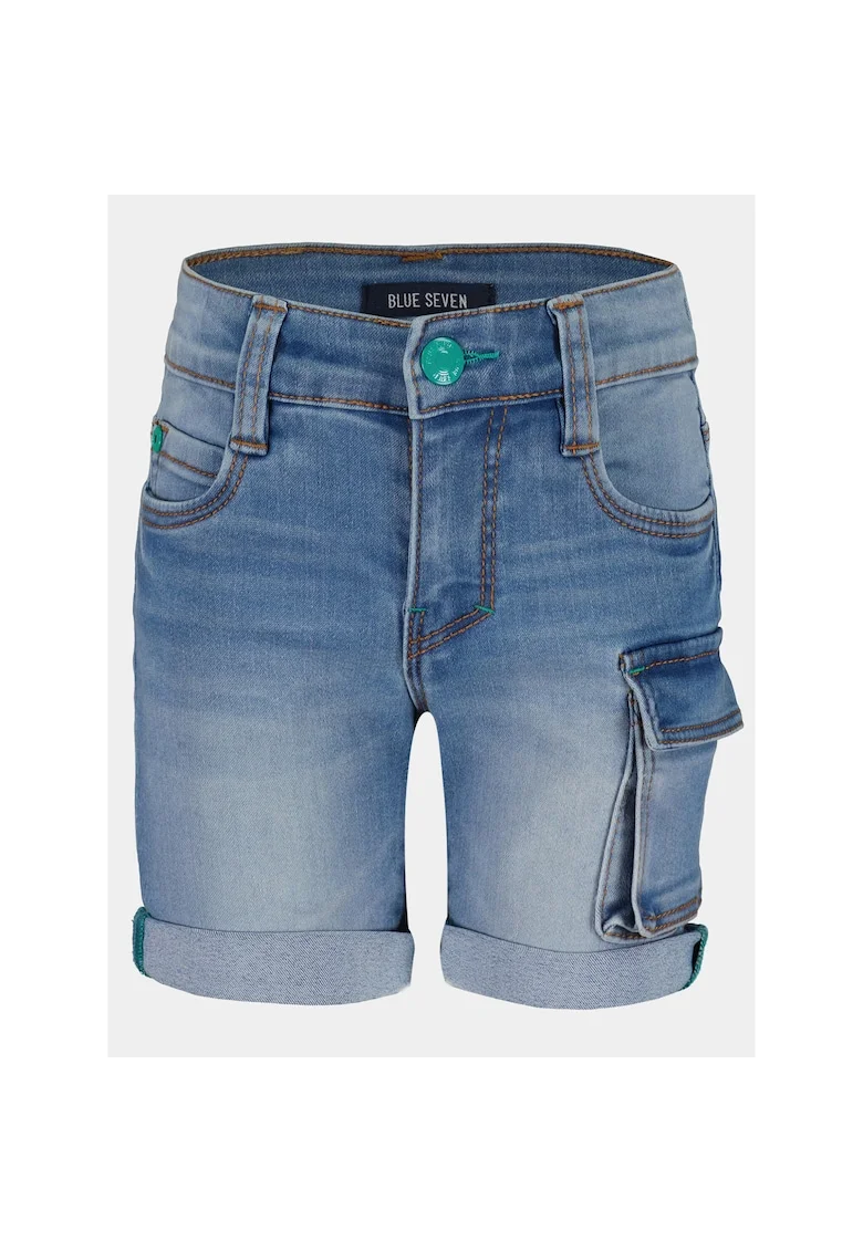 Pantaloni scurti baieti,  303576042, Albastru, Bumbac