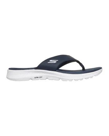 Papuci flip-flop cu model uni Go Consistent, Bleumarin
