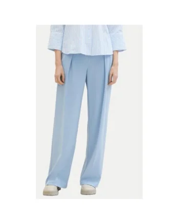 Pantaloni dama,  303522629, Poliester/Viscoza, Albastru, Albastru