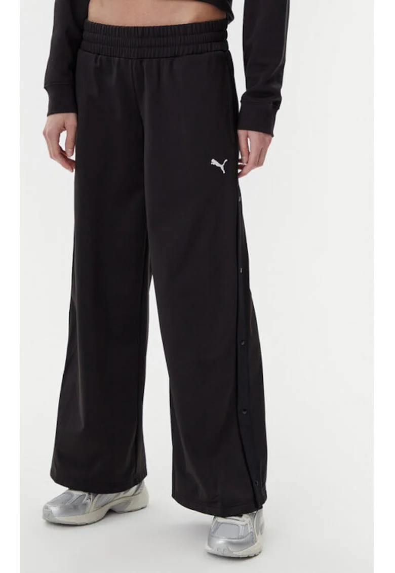 Pantaloni dama,  304577239, Poliester reciclat, XL INTL, Negru