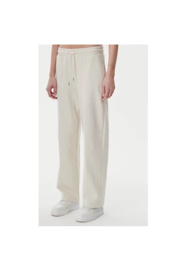 Pantaloni dama,  304577017, Bumbac/Poliester reciclat, XL INTL, Bej